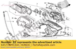Aqui você pode pedir o almofada, medidor em Honda , com o número da peça 64571MM5300: