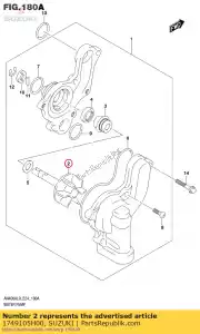 suzuki 1749105H00 impulsor - Lado inferior