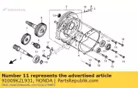 91009KZL931, Honda, bearing, radial ball, 60/22 uu (nsk) honda nsc 502 2013, New