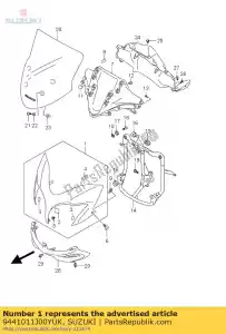 suzuki 9441011J00YUK carenado, cuerpo (o - Lado inferior