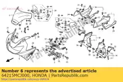 gids, r. Lucht van Honda, met onderdeel nummer 64215MCJ000, bestel je hier online: