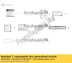 Piaggio Group 858588 decalcomania 