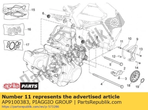 aprilia AP9100383 arbusto - Lado inferior