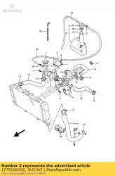 Here you can order the no description available from Suzuki, with part number 1779106C00: