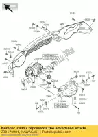 230170001, Kawasaki, stopcontact, koplamp kawasaki kvf750 4x4 kvf650 brute force 650 4x4i 750 , Nieuw