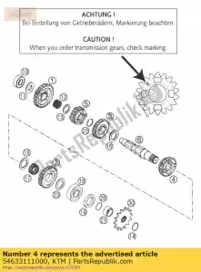 ktm 54633111000 mechanizm przesuwny 4 g. 20-t '495 - Dół