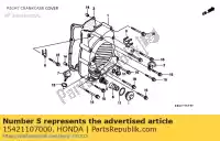 15421107000, Honda, scherm, oliefilter honda  cg clr cn fes fjs nes nhx nps nx pes scv sh ww xlr 50 100 110 125 150 250 400 600 1989 1994 1998 1999 2005 2006 2007 2008 2009 2010 2011 2012 2013, Nieuw