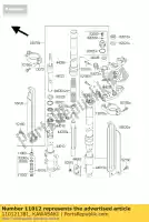 110121381, Kawasaki, dop, vorkcilinder kx500-a2 kawasaki d kdx klx kx 125 200 250 300 500 650 1985 1986 1987 1988 1989 1990 1991 1992 1993 1994 1995 1996 1997 1998 1999 2000 2001 2002 2003, Nieuw