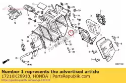Tutaj możesz zamówić ok? Adka, filtr powietrza od Honda , z numerem części 17210K28910: