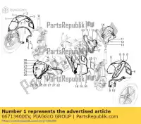 66713400EV, Piaggio Group, parafango anteriore destro     , Nuovo