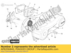 Aprilia AP8206840, Cover gasket, OEM: Aprilia AP8206840