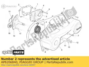 Piaggio Group AP8206840 cover gasket - Bottom side