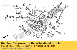 Honda 50355MEN730 guarda, r. motor - Lado inferior