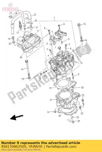 yamaha 956170863500 bout, tapeind 3 - Onderkant