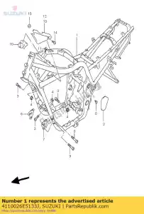 Suzuki 4110026E5133J cadre - La partie au fond