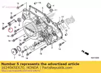 16240KSE670, Honda, clamper comp., tubo di sfiato aria honda  crf 150 2007 2008 2009 2012 2013 2014 2018 2019 2020, Nuovo