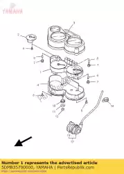 snelheidsmeter assy van Yamaha, met onderdeel nummer 5DM835700000, bestel je hier online: