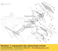 62282400DE, Piaggio Group, protección trasera     , Nuevo