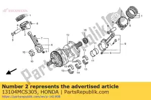 honda 13104MCS305 t?ok, r. (z wyj?tkiem 0,50) - Dół