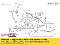 AP8124331, Aprilia, deviateur feux gauche, Utilisé