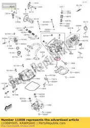 Ici, vous pouvez commander le culasse-cylindre-kvf300ccf auprès de Kawasaki , avec le numéro de pièce 11008Y005: