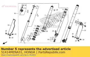 honda 51414MENA31 krzak, przewodnik - Dół