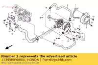 11355MW0000, Honda, plaat, aandrijfkettinggeleider honda cb cbr 900 1992 1993 1998 1999 2002 2003 2004 2005, Nieuw