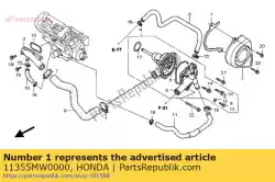 Ici, vous pouvez commander le plaque, guide-chaîne d'entraînement auprès de Honda , avec le numéro de pièce 11355MW0000: