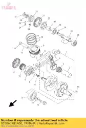 Qui puoi ordinare cuscinetto da Yamaha , con numero parte 933063781400: