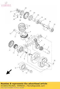 yamaha 933063781400 cuscinetto - Il fondo