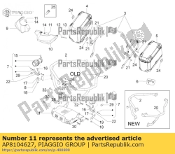 Aprilia AP8104627, Waga przeciw. v. czarny, OEM: Aprilia AP8104627