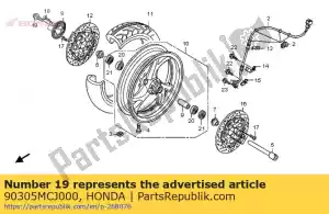 honda 90305MCJ000 perno, fr. eje - Lado inferior