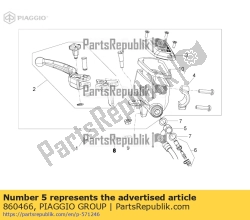 Aprilia 860466, Front brake hose, OEM: Aprilia 860466