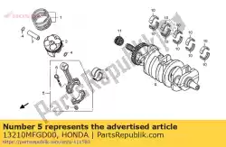 rod assy., verbinden van Honda, met onderdeel nummer 13210MFGD00, bestel je hier online: