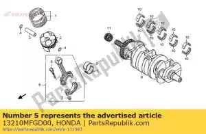 Honda 13210MFGD00 rod assy., verbinden - Onderkant