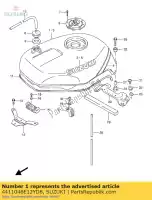 4411046E12YD8, Suzuki, tank assy,fuel suzuki gsx r 1100 1993, New