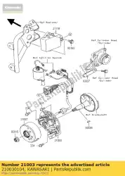 Here you can order the stator from Kawasaki, with part number 210030104: