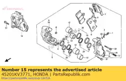 Here you can order the no description available at the moment from Honda, with part number 45201KV3771: