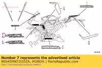 86645MKFD10ZA, Honda, striscia, r. cappuccio centrale *tipo1* honda cbr1000ra 1000 , Nuovo