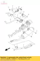 1SCE47110000, Yamaha, marmitta 1 yamaha yfm 300 2013, Nuovo