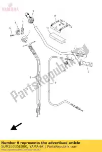 yamaha 5UM26335E000 cable, embrague - Lado inferior