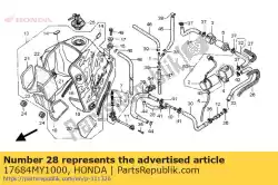 Here you can order the tube c, fuel from Honda, with part number 17684MY1000: