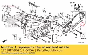 Honda 17518MY9690 protector - Lado inferior