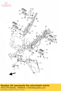 yamaha 5PS274430000 colchete 3 - Lado inferior