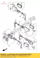 1VU833100000, Yamaha, luz pisca-pisca frontal conjunto 1 yamaha fz rd fzr rdlcf genesis fzrrw fzrr 750 350 1000, Novo