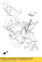 411013882220F, Suzuki, set di cornici suzuki vs 1400 1988 1992 1993 1994 1995 1997, Nuovo