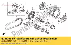 Ici, vous pouvez commander le jeu de rondelles, poussée auprès de Honda , avec le numéro de pièce 90442MCT305: