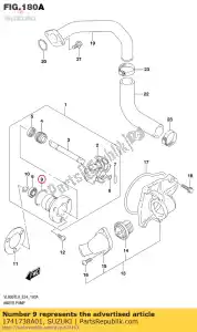 suzuki 1741738A01 anel-o - Lado inferior