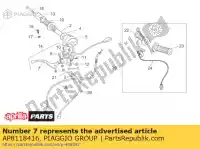 AP8118416, Piaggio Group, Front brake lever aprilia  af1 etx mx pegaso rx tuareg 125 350 600 650 1986 1987 1988 1989 1990 1991 1992 1993 1994 1995 1996 1997 1998 1999 2000 2001 2002 2003 2004 2005 2006, New