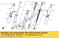 51420MBH003, Honda, caso r inferiore honda vt shadow ace c2 aero c3 vt1100c3 1100 , Nuovo